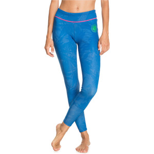 2021 Roxy Pantalon De Combinaison Femme Pop Surf Capri 1mm Erjwh03021 - Bleu Princesse / Violet Betterave